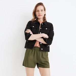 Madewell Pull-On Green Cotton Shorts